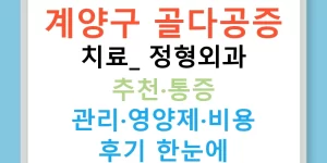 계양구 골다공증 치료: 정형외과 추천·통증 관리·영양제·비용 후기 한눈에