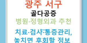 광주 서구 골다공증 병원·정형외과 추천 — 치료·검사·통증관리, 놓치면 후회할 정보!